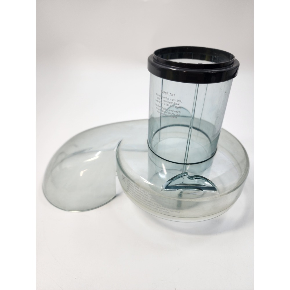 Jack LaLanne Power Juicer Replacement Lid Cover Feed Chute MT1000 CL003TG Clear